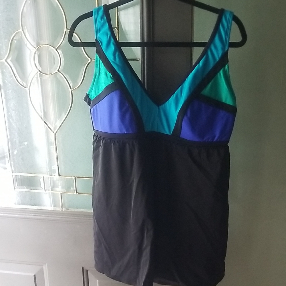 Colorblock Women's Swim Dress NWT